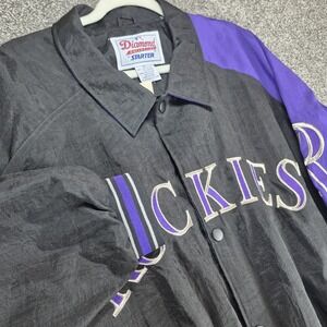 Vintage Colorado Rockies Starter Jacket Size XL Diamond Collection MLB Baseball